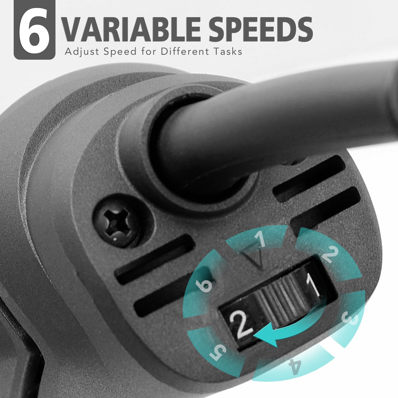BLUEMARS Multiutensile oscillante da 300 W, 6 velocità variabili e angolo di oscillazione di 3,2°, cambio lama senza attrezzi, kit di accessori da 17 pezzi per levigatura, taglio, raschiatura