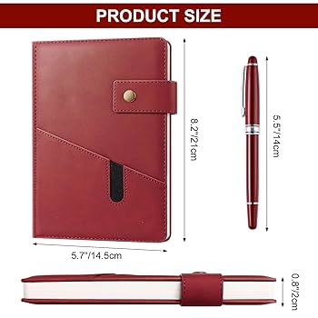 Amazon.com : Mousbull A5 Leather Journal Notebook with Pen
