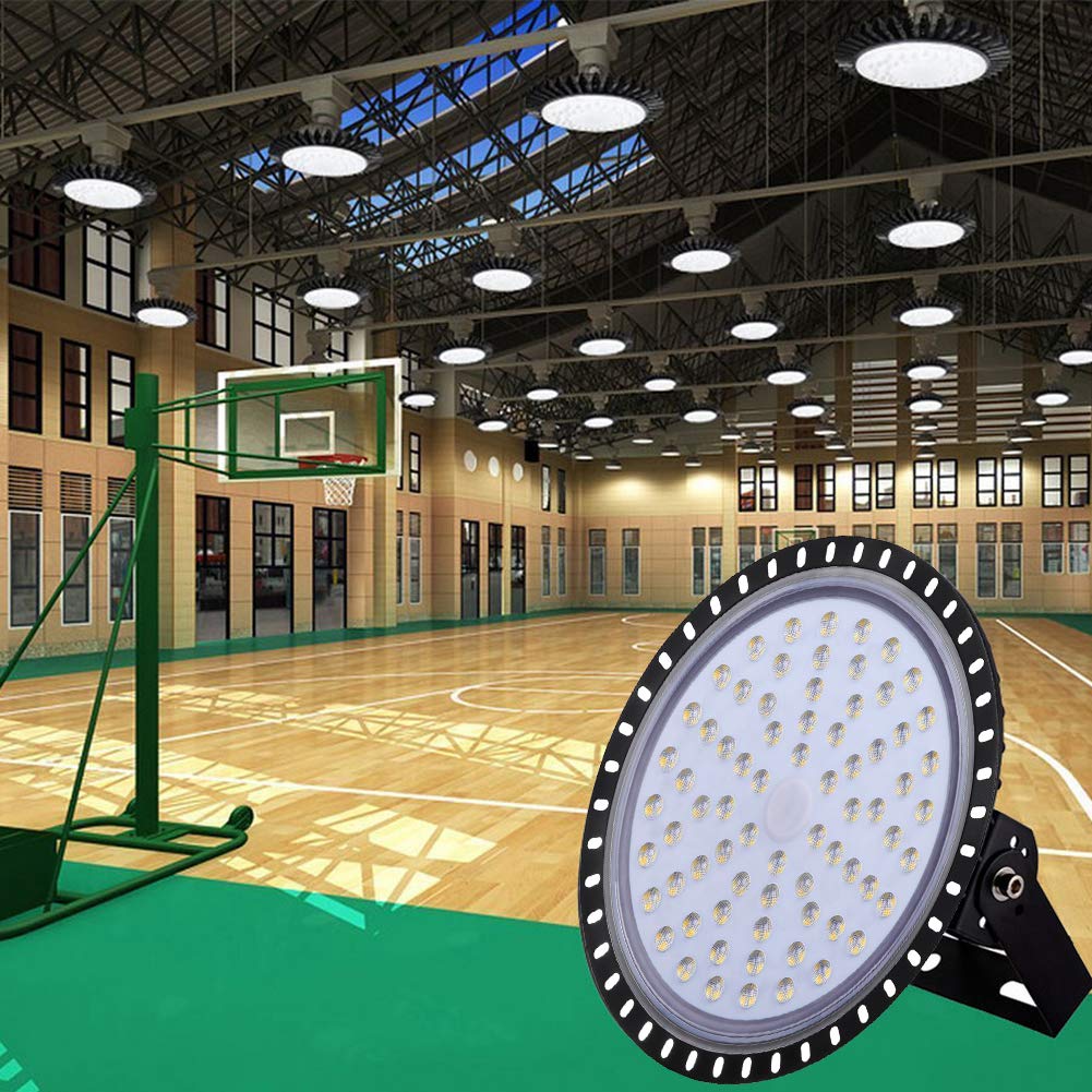300W LED UFO High Bay Lights IP56 Waterproof 110V LED Lighting Fixture 24000LM 6500K Warehouse Industrial Factory Shop — view 6