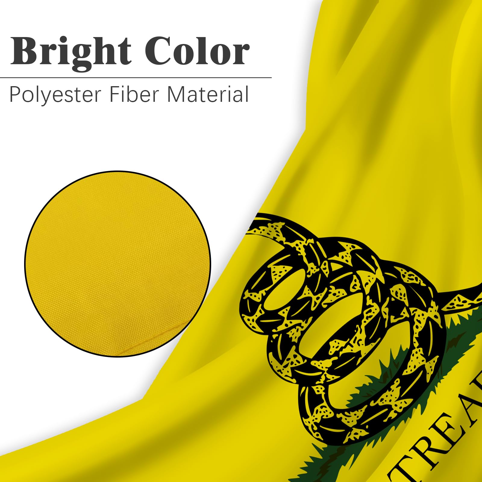 Bandiera Storica USA Bandiera/banner Gadsden \, image size:1600x1600