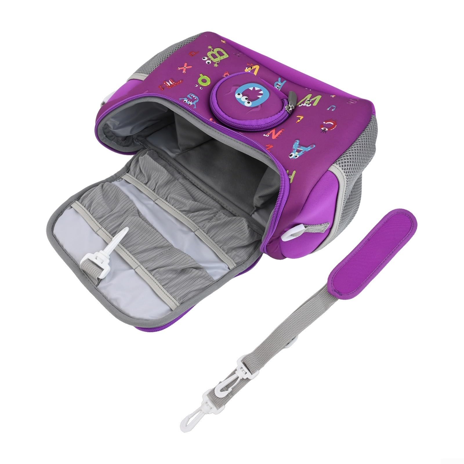 Housse de transport pour lecteur audio Toniebox Kit de démarrage et écouteurs Sac de rangement de voyage en nylon avec poignée et bandoulière Compatible avec figurines et A (Rose)