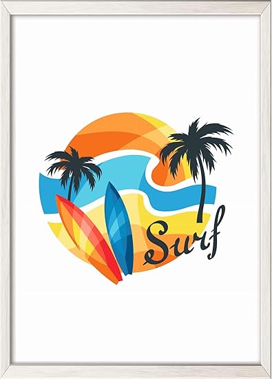 Amazon Co Jp Gawz Japan サーフィンとヤシの木a4ポスター フレームなし 光沢用紙210 297mm サーフィン 波乗り ハワイ オーストラリアインテリア アート イラスト 壁飾り 巣ごもり生活 おうち時間 部屋模様替え 写真画質 日本製 文房具 オフィス用品