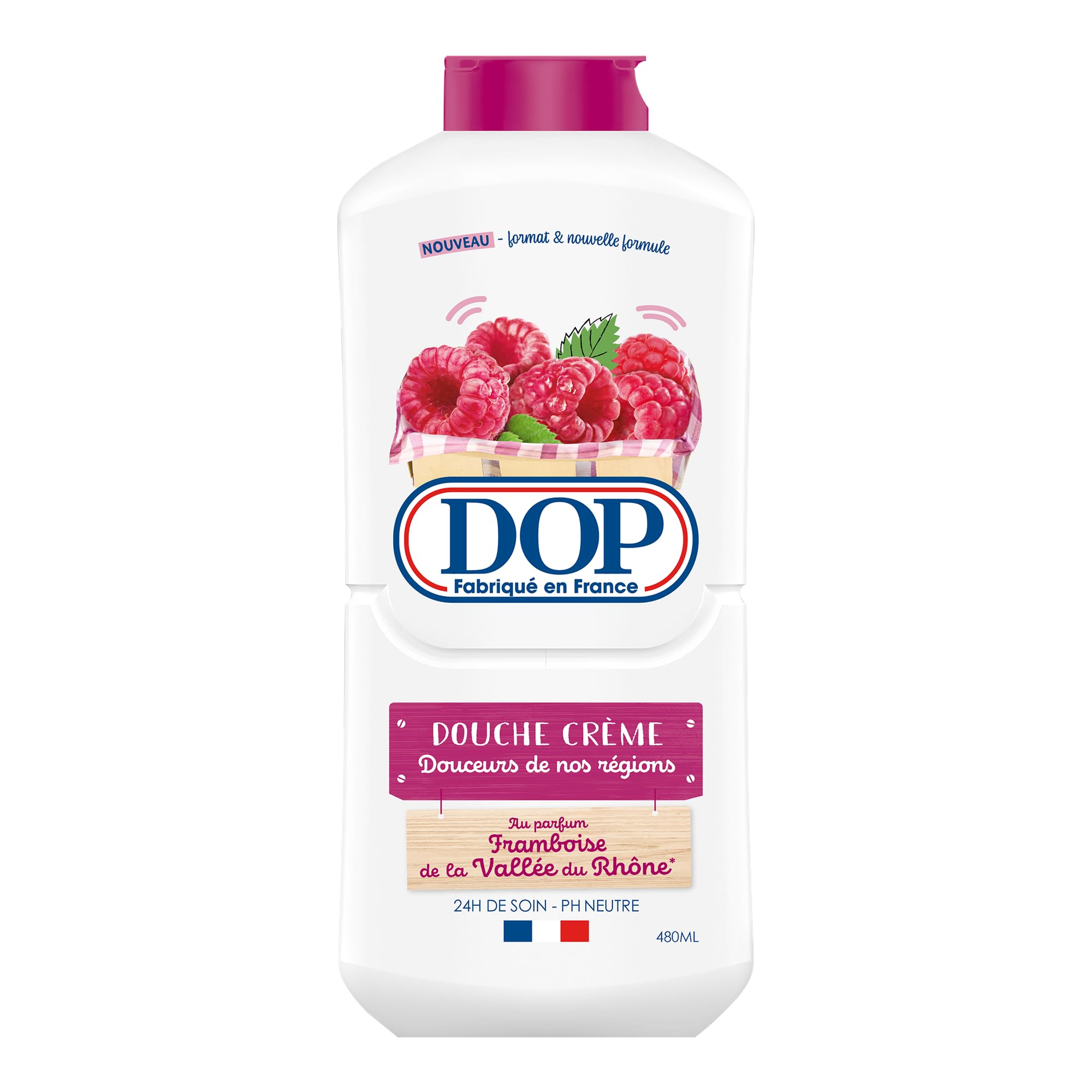 DOP Douche Framboise B480 pour hydrater la peau sèche