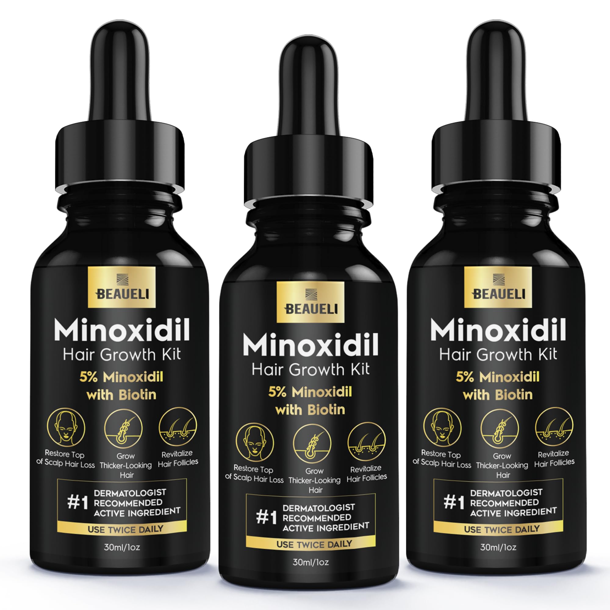 Minoxidil Hair Growth, Minoxidil 5 Percent, Minoxidil for Men Hair Growth, Minoxidil for Women 5 Percent, Minoxidil for Women Hair Growth, Hair Loss Treatments for Men, Hair Regrowth 3 bottles