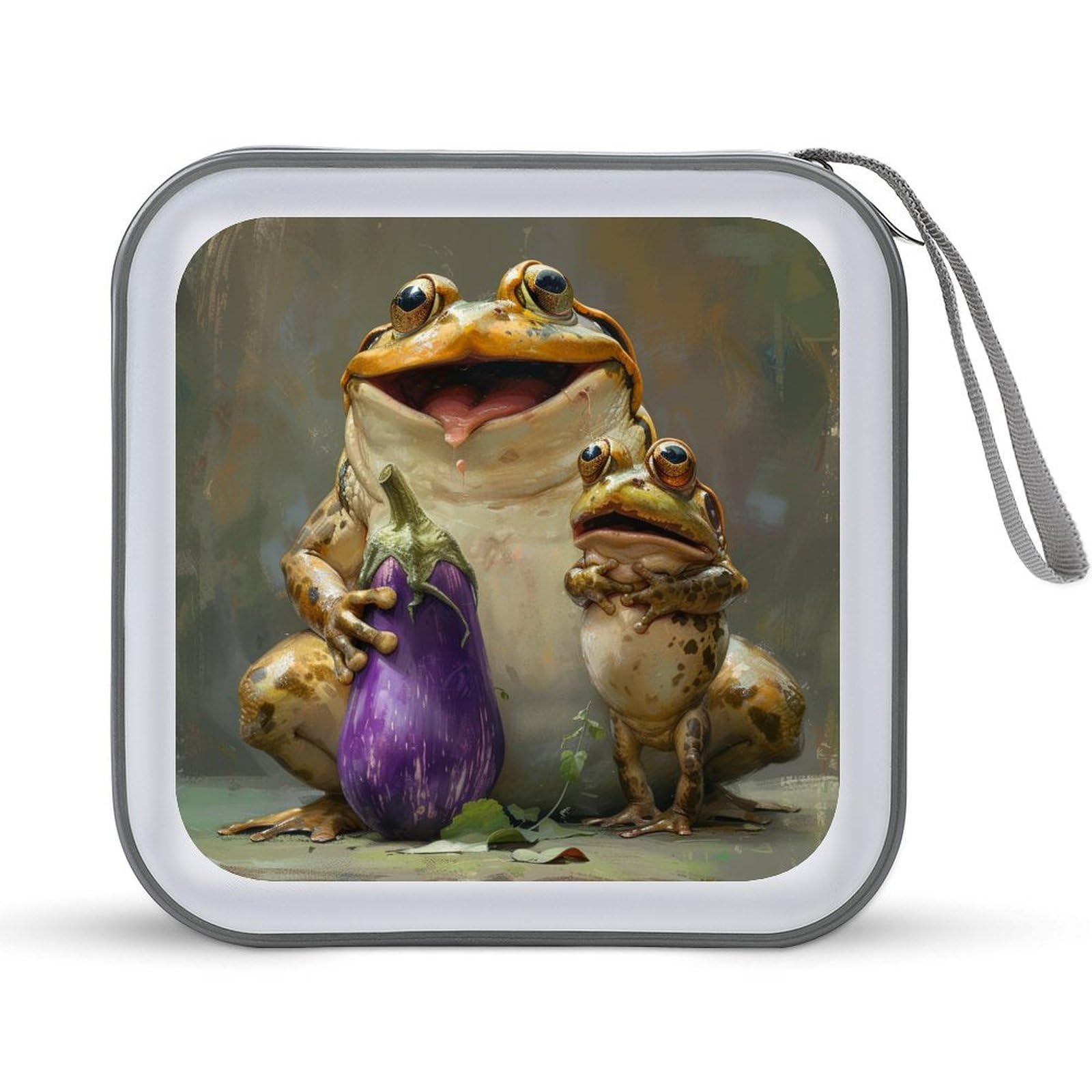 Amazon.com: DuduYH A Big Laughing Frog CD Case DVD Storage Case A
