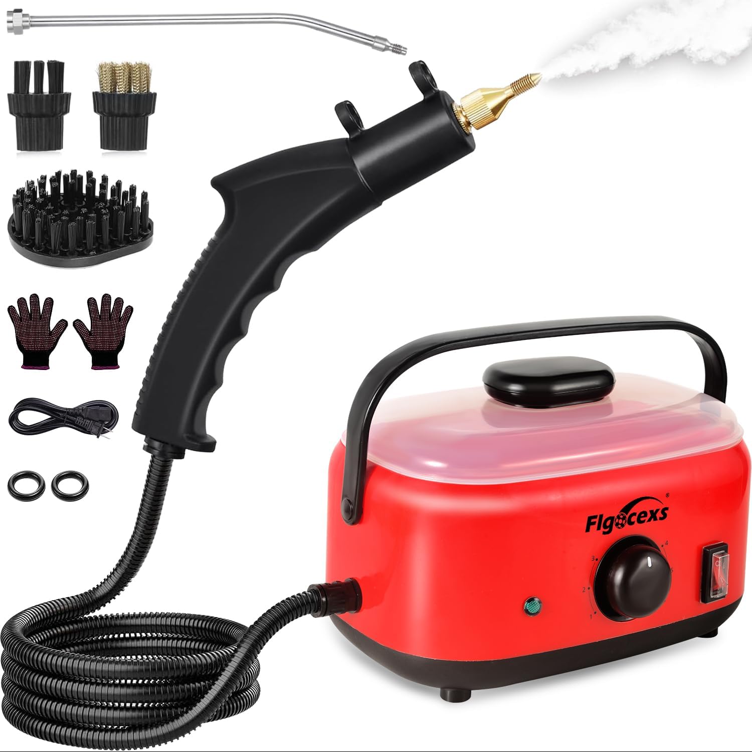 Handheld Steam Cleaner,2500W High Temperature High Pressure Steam Cleaner with 3 Brush Heads, Portable Steam Cleaner with 1.5L Tank For Car Detailing Kitchen Bathroom Floors Handheld Steam Cleaner,2500W High Temperature High Pressure Steam Cleaner with 3 Brush Heads, Portable Steam Cleaner with 1.5L Tank For Car Detailing Kitchen Bathroom Floors
