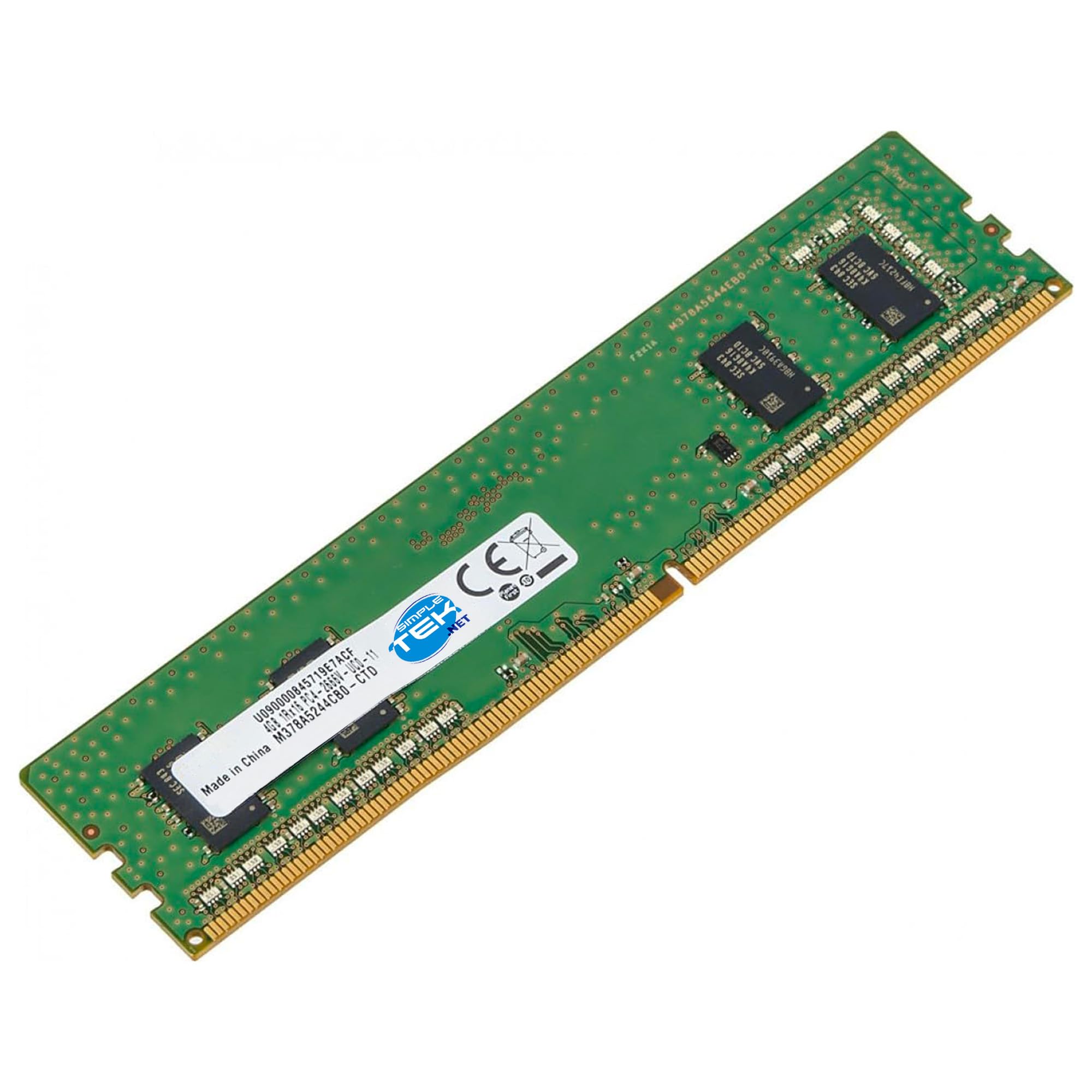 SIMPLETEK - Modulo di Memoria RAM 4 GB DDR4 PC4-2400T DIMM (Non-ECC) - Frequenza 2400 MHz per Desktop e Server (Ricondizionato)
