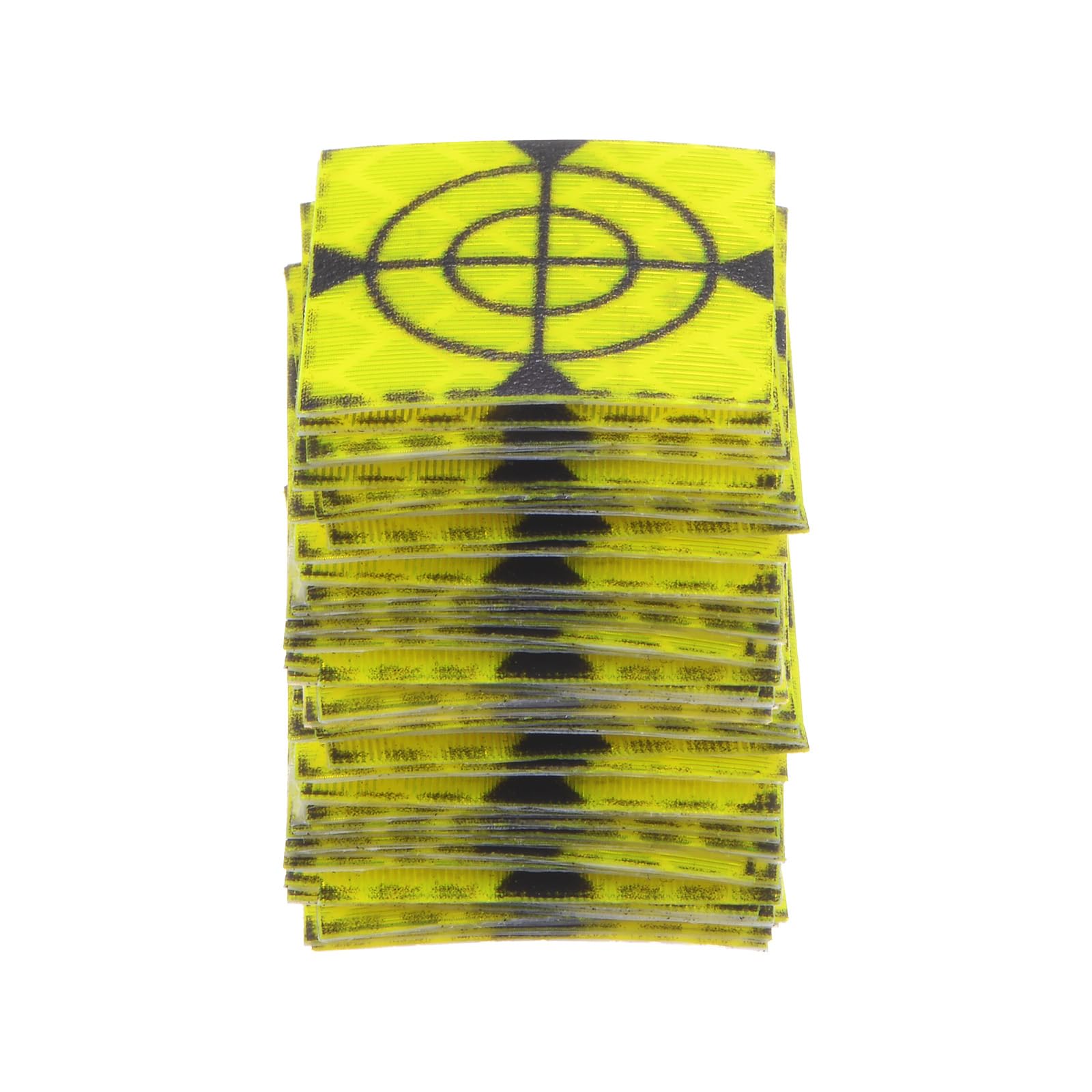 HARFINGTON 40pcs Survey Reflector Sheets 20x20mm Self-Adhesive Reflective Tape Survey Target Mark for Total Stations, Green