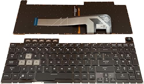 Miniatura 8 de Teclado retroiluminado colorido para portátil ASUS TUF Gaming F15 FA506 FX506 FX506 FX506U FX506II FX506IH FX506LI FA506Q FX506L FA506U F17 FX706