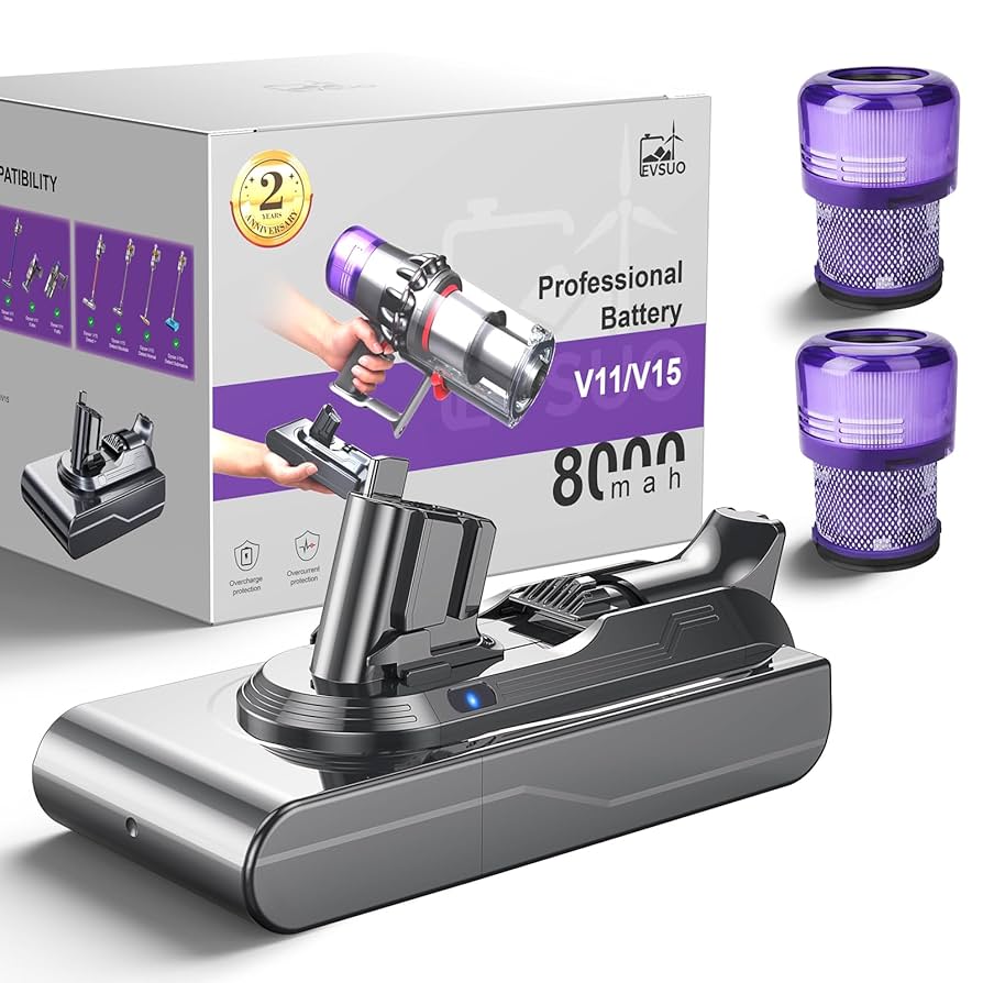 掃除機・クリーナー dyson click-in battery + charging stem Amazon.com: EVSUO 8000mAh V15 Battery Replacement for Dyson