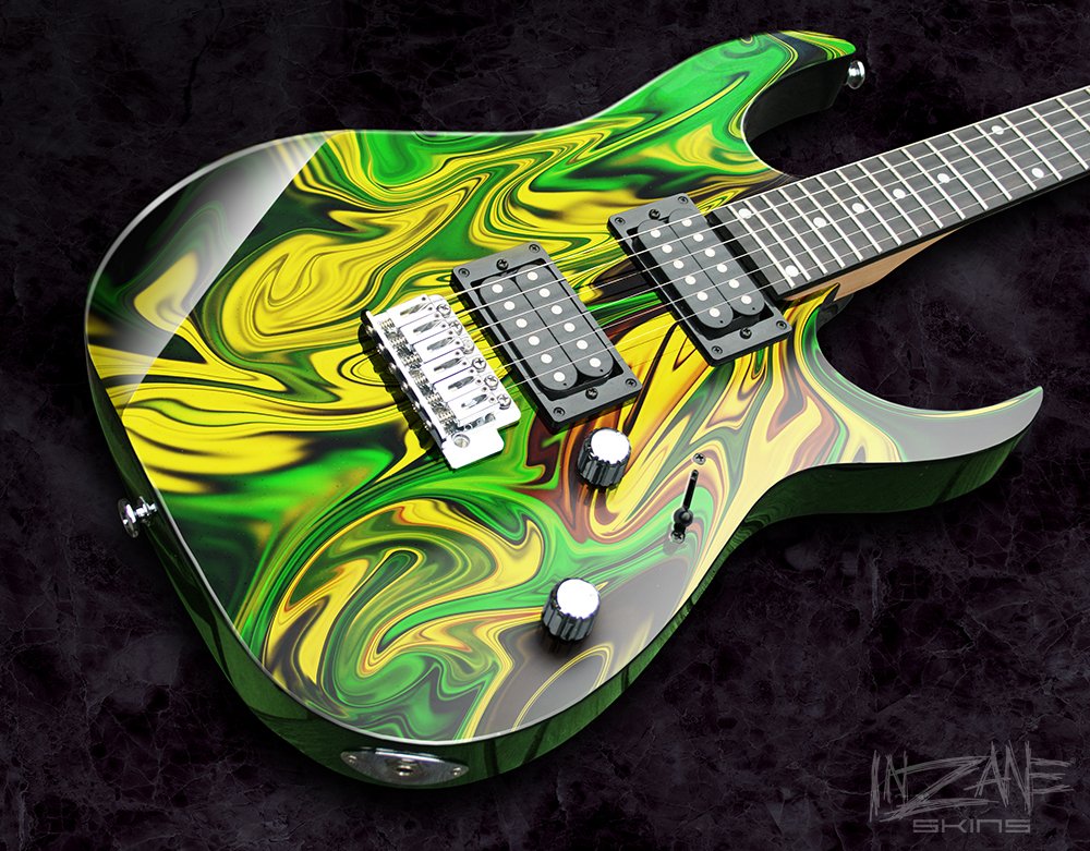 SWIRLS #3 - Guitar Skin From INZANE Skins (ASBS)