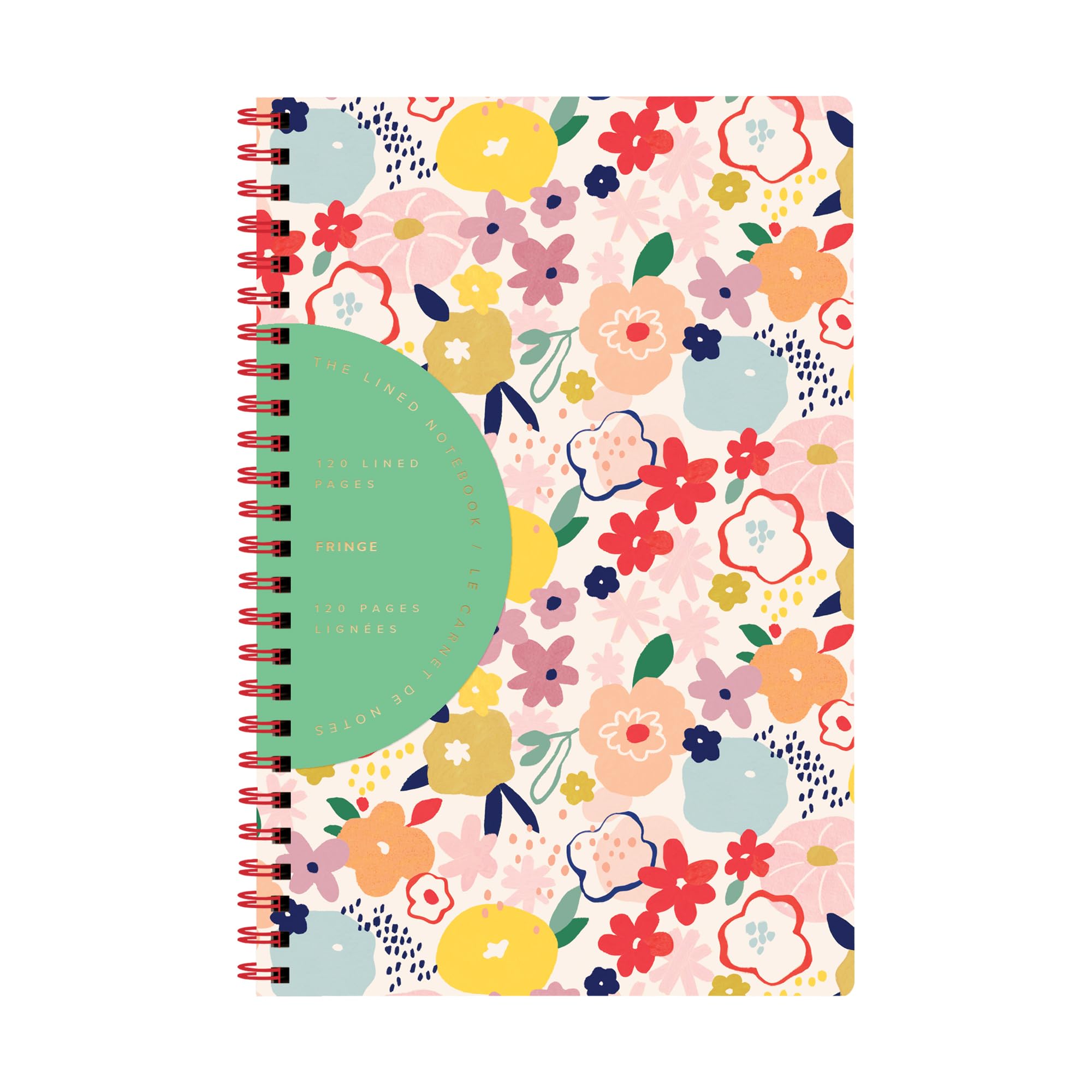 FringeStudio Slim Paperback Journal, RED BLOSSOM, 5.625" x 8.75", 120 Pages, Esprit Collection (931041)