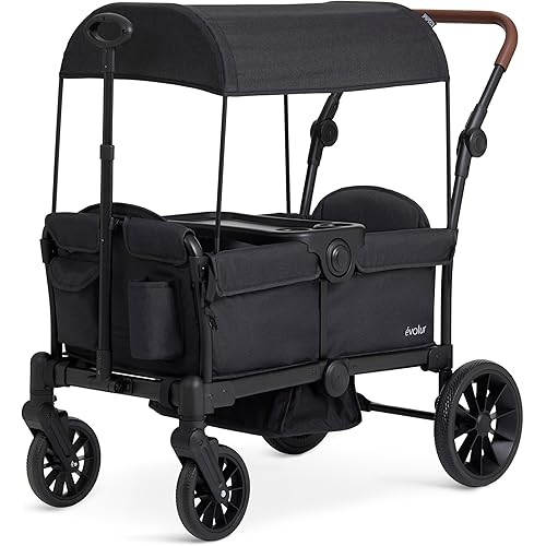 Evolur Trailblazer Wagon Stroller in Black