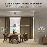 Vista 7 de SONOFF Matter Interruptor de Luz Inteligente, Interruptor de Luz WiFi de 2.4GHz, Se Requiere Cable Neutro, Interruptor de Luz Alexa Compatible