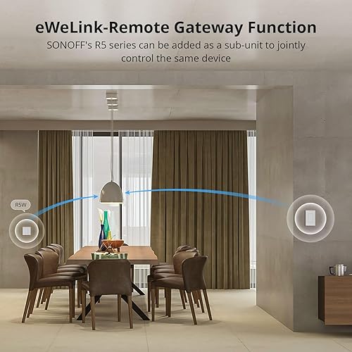 Miniatura 7 de SONOFF Matter - Interruptor de luz inteligente, interruptor de luz WiFi de 2.4 GHz, interruptor inteligente de cable neutro, interruptor de luz