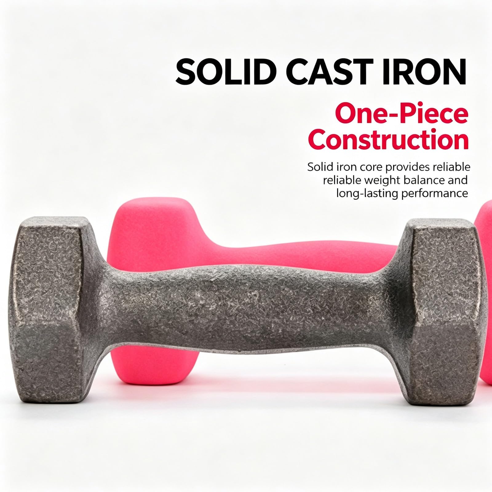 Set Manubri per Palestra Domestica, Attrezzi per Esercizi e Fitness | Yoga & Allenamento Totale, Design Antirotolamento, Impugnatura Ergonomica(Dark purple,5kgx2)