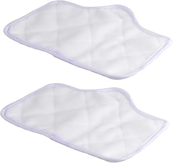 2pk Microfiber Replacement Floor Pads for H2O STEAMFX Pro Models only