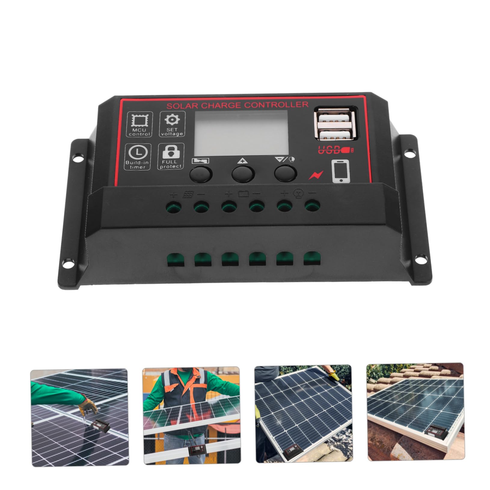 Amazon | HAKIDZEL ソーラー充電コントローラー 20a 12v/24v 用途 自動