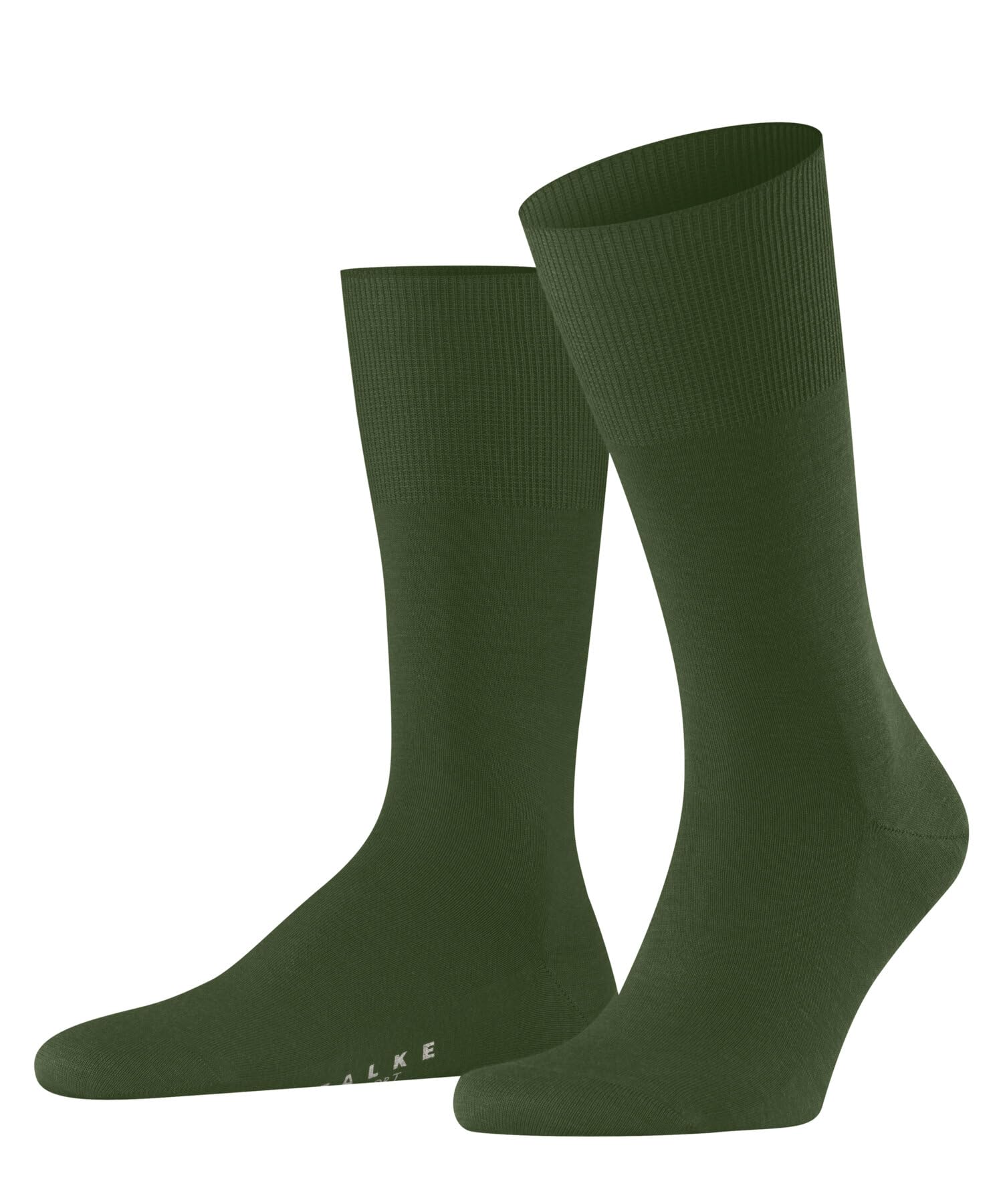 Falke Men's Green Cypress 7528 Airport M So Wool Cotton Plain Socks 1 Pair, 10-11