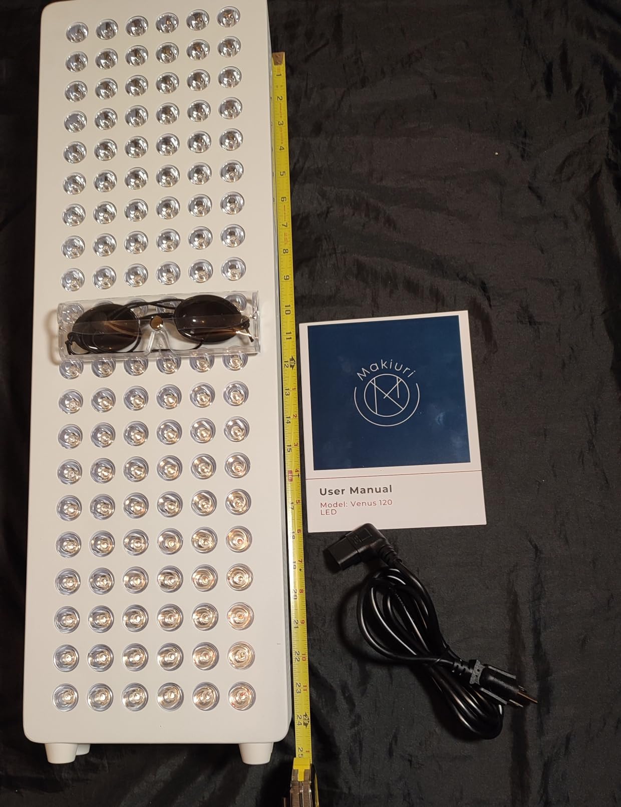 Makiuri Neptune panel actual size with measuring tape for scale