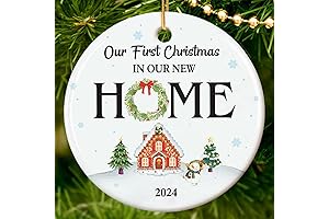 Personalized Housewarming Gifts - First Christmas in New Home 2024