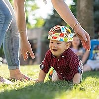 Vista 4 de FLYPARTY Gorra de seguridad ajustable para bebé y niño pequeño (beige búho)