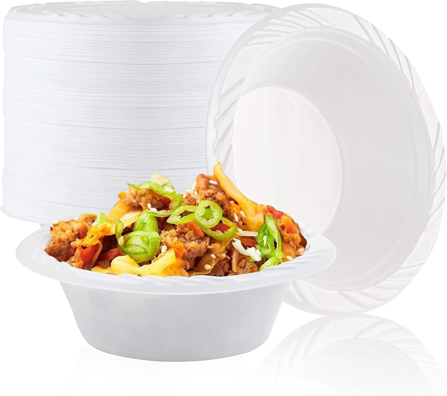 RiverBlue 12 oz Bowls Heavyweight – Reusable & Microwavable – Ideal for Soup, Cereal, Salads & More – Durable for Hot or Cold Food (300)