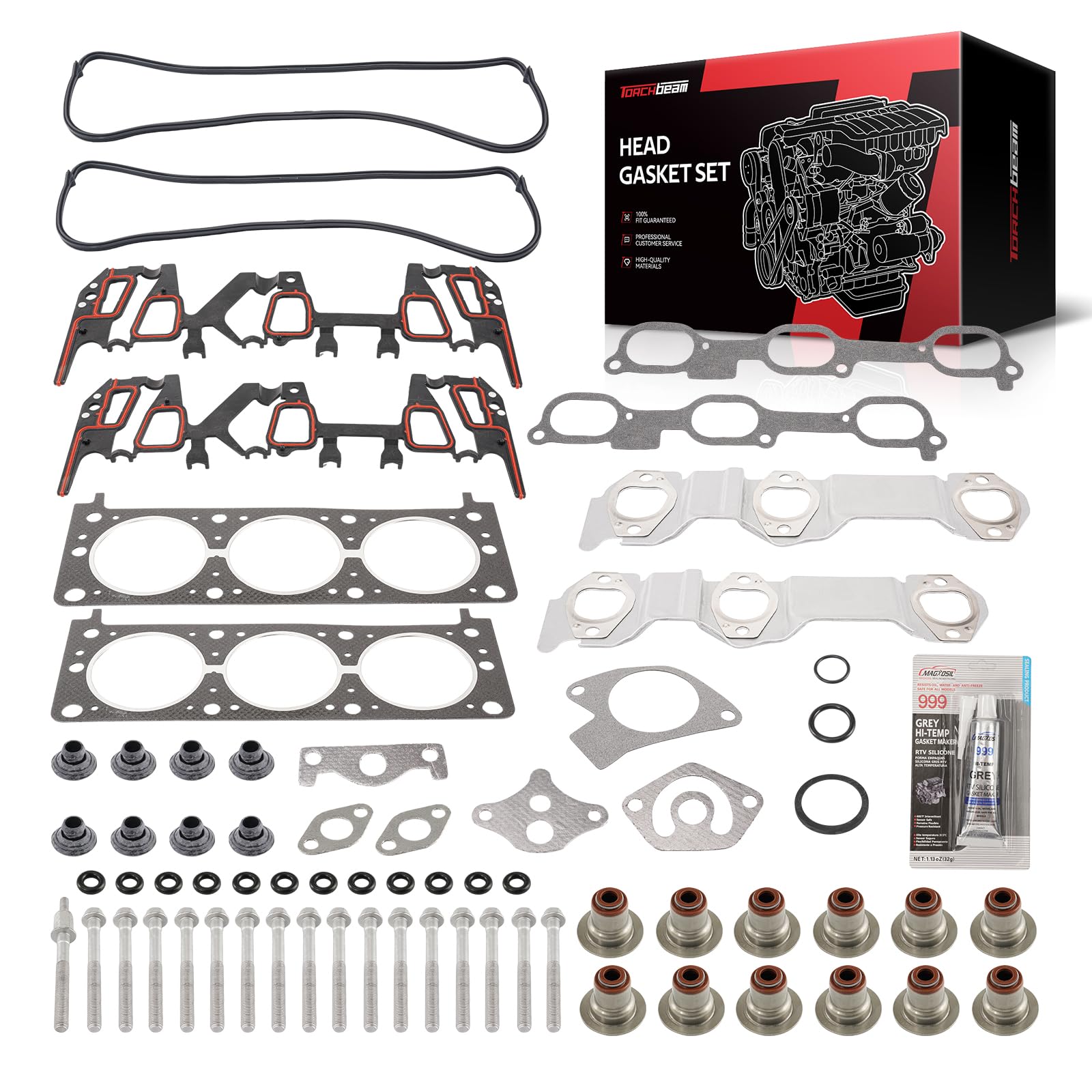 Torchbeam HS9957PT2 Head Gasket Set Fit for Buick Century 1995-1999 3.1L