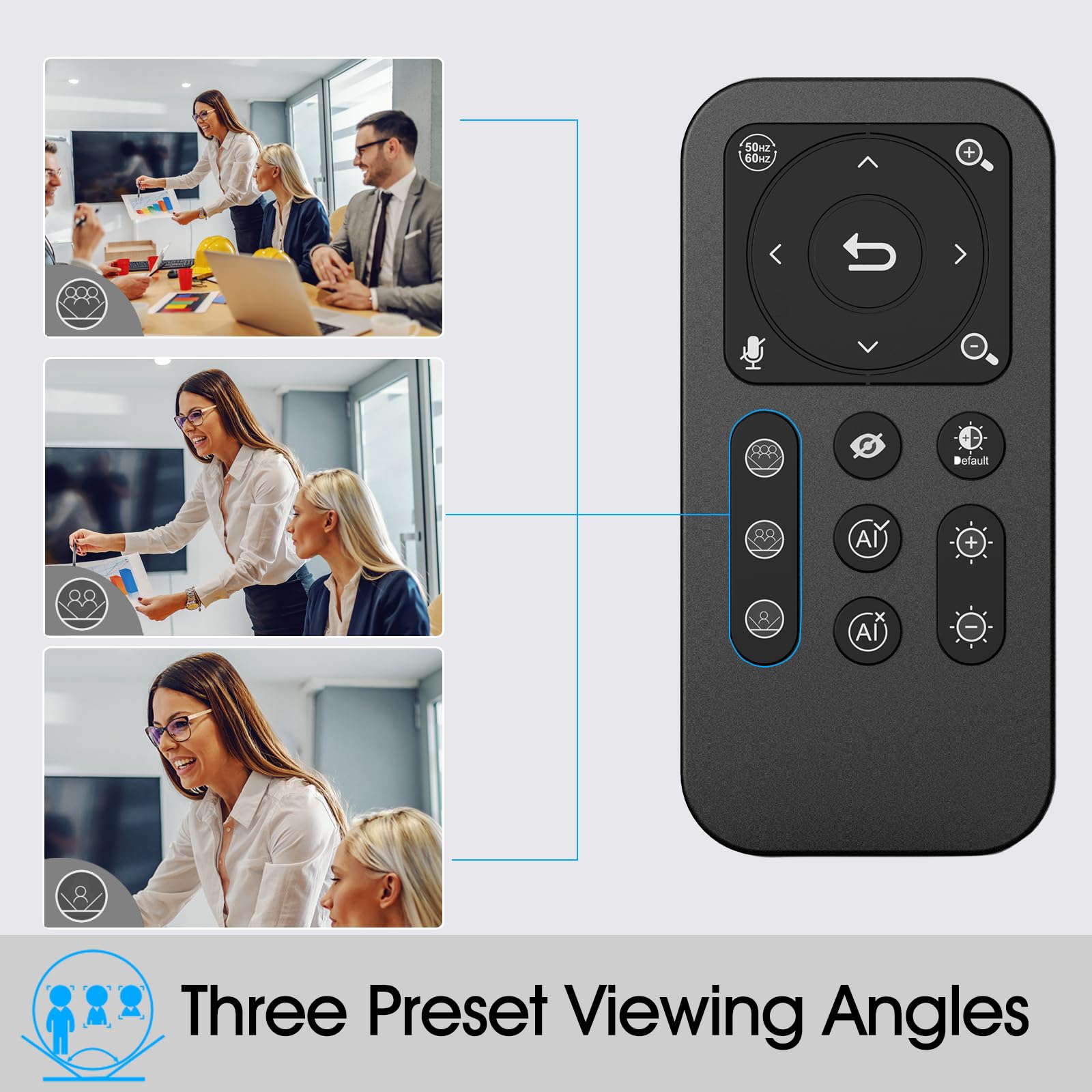 Angetube 4K Streaming Webcam con AI Tracking, HDR, AI doppio microfono con cancellazione del rumore, modalità specializzate Webcam USB 3.0 Ideale per riunioni, conferenze, live Streaming