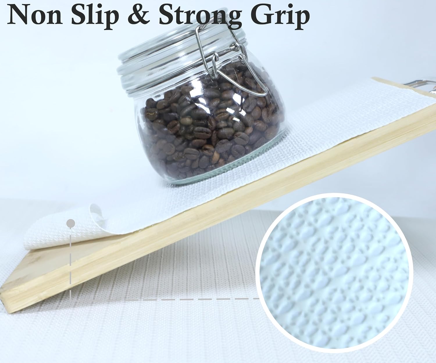 Shelf Liners 16 Inch Wide X 20 Ft Kitchen Cabinet Drawer Liners Non Slip Waterproof Pantry Shelves Refrigerator Liner Non Adhesive Strong Grip Bathroom Drawer Mat Cupboard Dresser Closet Liner