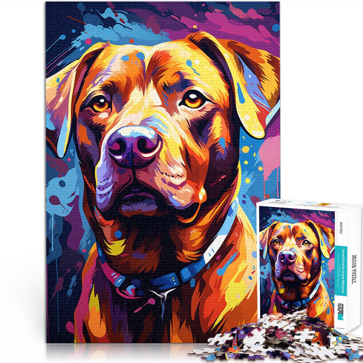 Puzzles 2000 pièces Adultes, Jouets éducatifs et éducatifs Chiens. Difficile à réaliser mais Amusant et Humoristique. 27,56 po x 39,37 po. Adolescents de 14 Ans et Plus.