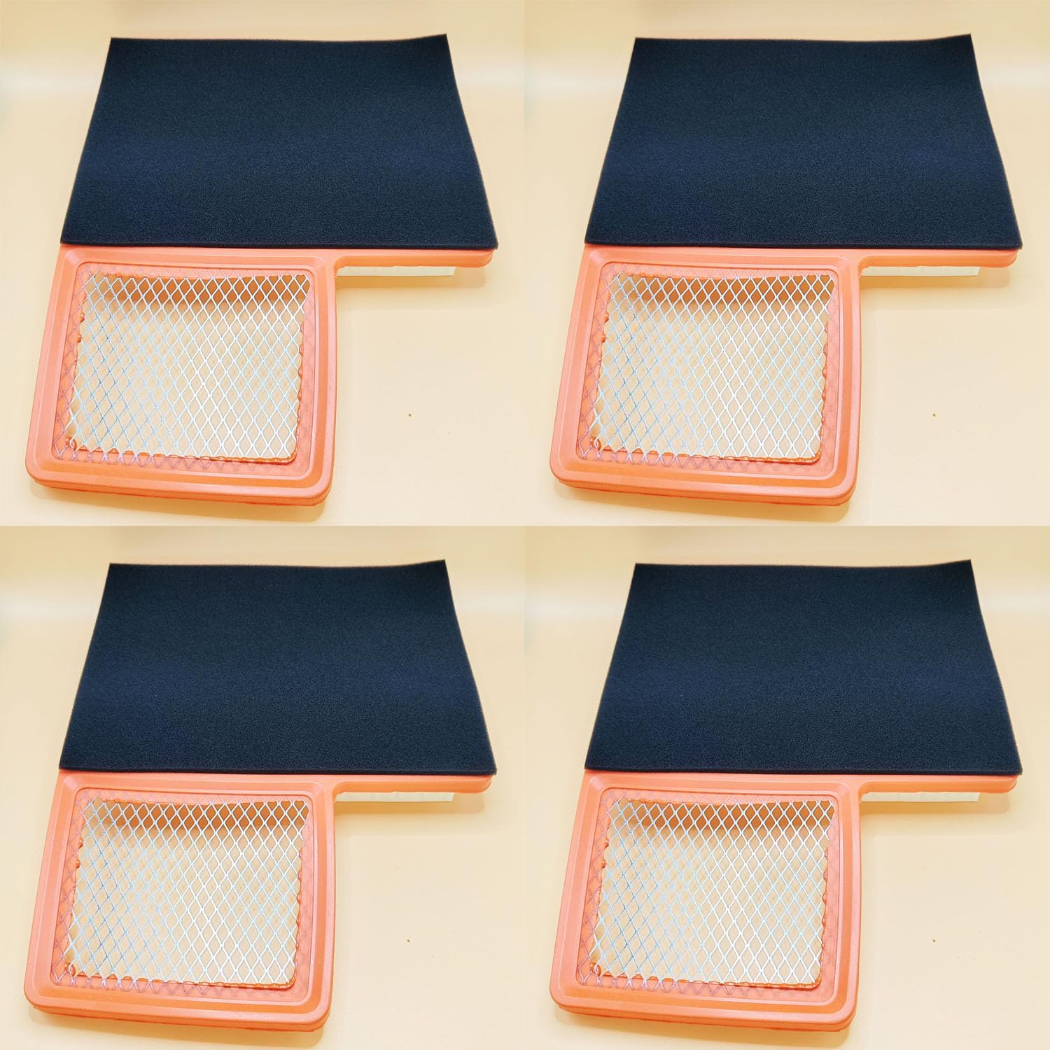 4Pcs Air Filters With Pre Filters For Yamaha G11 G16 G20 G21 G22 G23 G28 Replace JN6-E4450-00-00, JN6-E4450-01-00, JN6-E4450-00, JN6-E4450-01