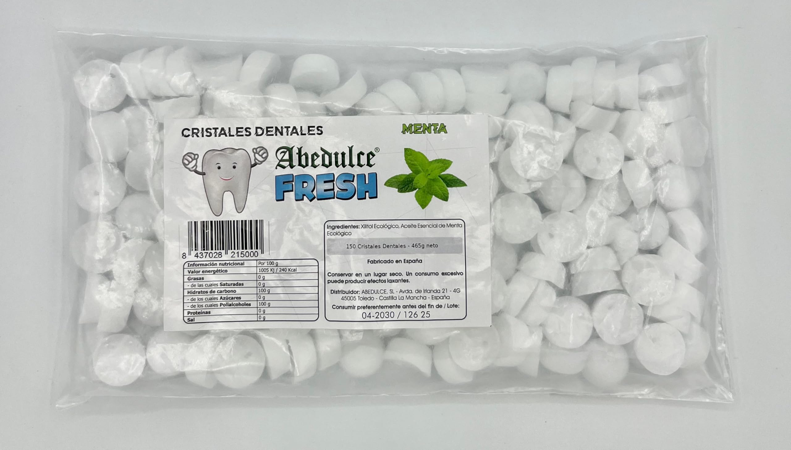 Cristales Dentales Abedulce Simbiosis Dental - Pack 100/50 días Xilitol Revolución Nocturna" (100 dias, Menta Piperita)