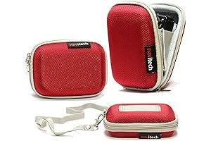 Navitech Red Shockproof Camera Case, Perfect Protection for Your COZPUZHAT Mini Kids Camera