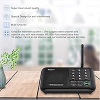 Vista 2 de Wuloo Intercomunicadores inalámbricos para el hogar de 1 milla (5280 pies) Rango 10 - Canal, sistema de intercomunicación inalámbrico para el hogar