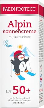PAEDIPROTECT Alpine Sun Cream for Children and Adults, 30 ml SPF 50+, Sun Cream Face Ideal for Winter, Sun Protection with Jojoba Oil, Anti-Pigment Spots, Fragrance- and Microplastic