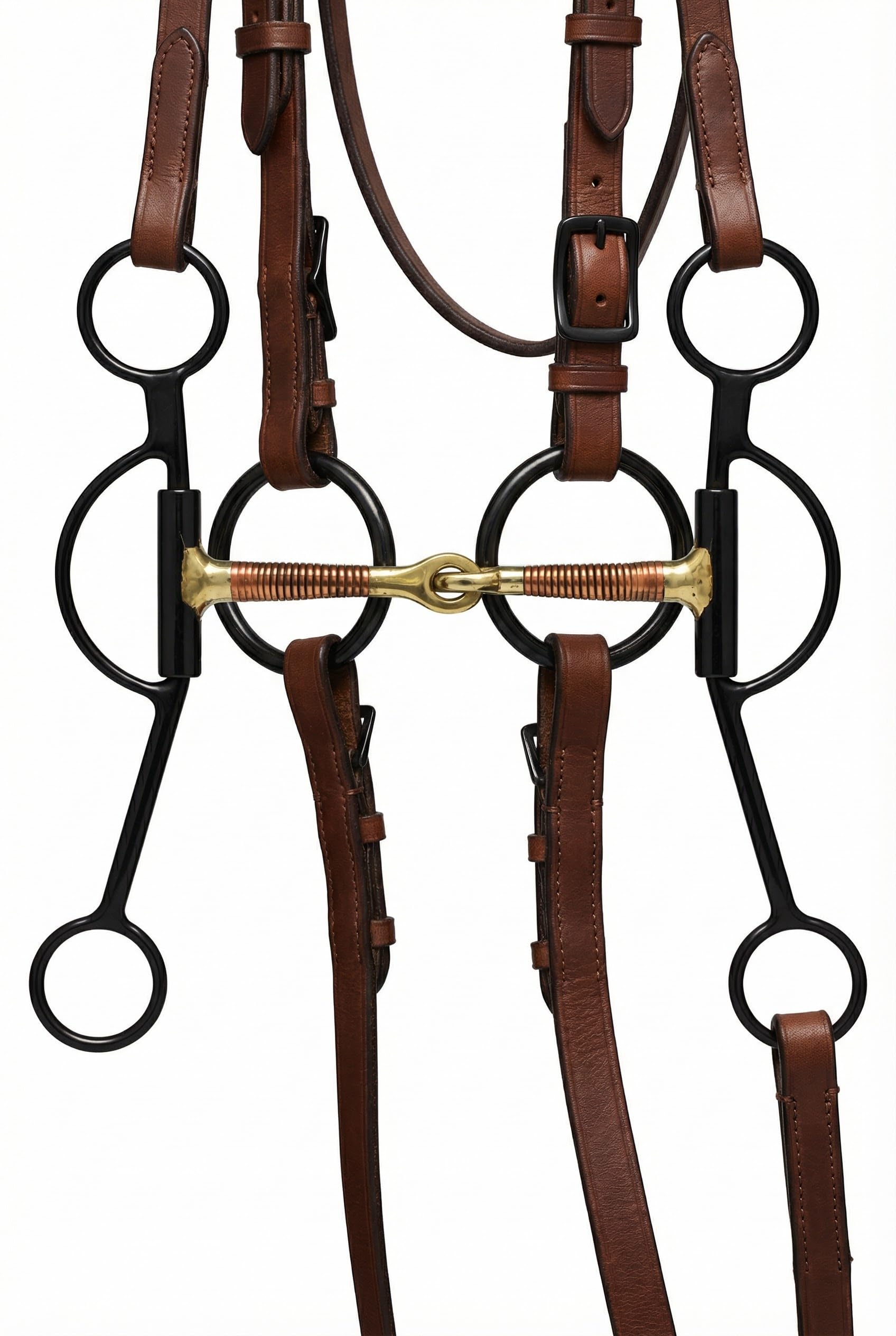 CHALLENGER Western Sweet Iron 35676B - Morso da addestramento per cavalli avvolto in rame, 12,7 cm