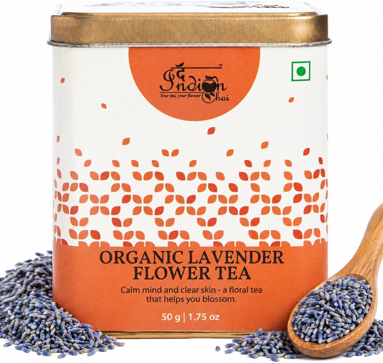 Organic Lavender Flower Tea 50g | Pure Lavender Buds | For Hair, Skin Glow, Restful Sleep, Stress & Anxiety Relief | 100 Cups