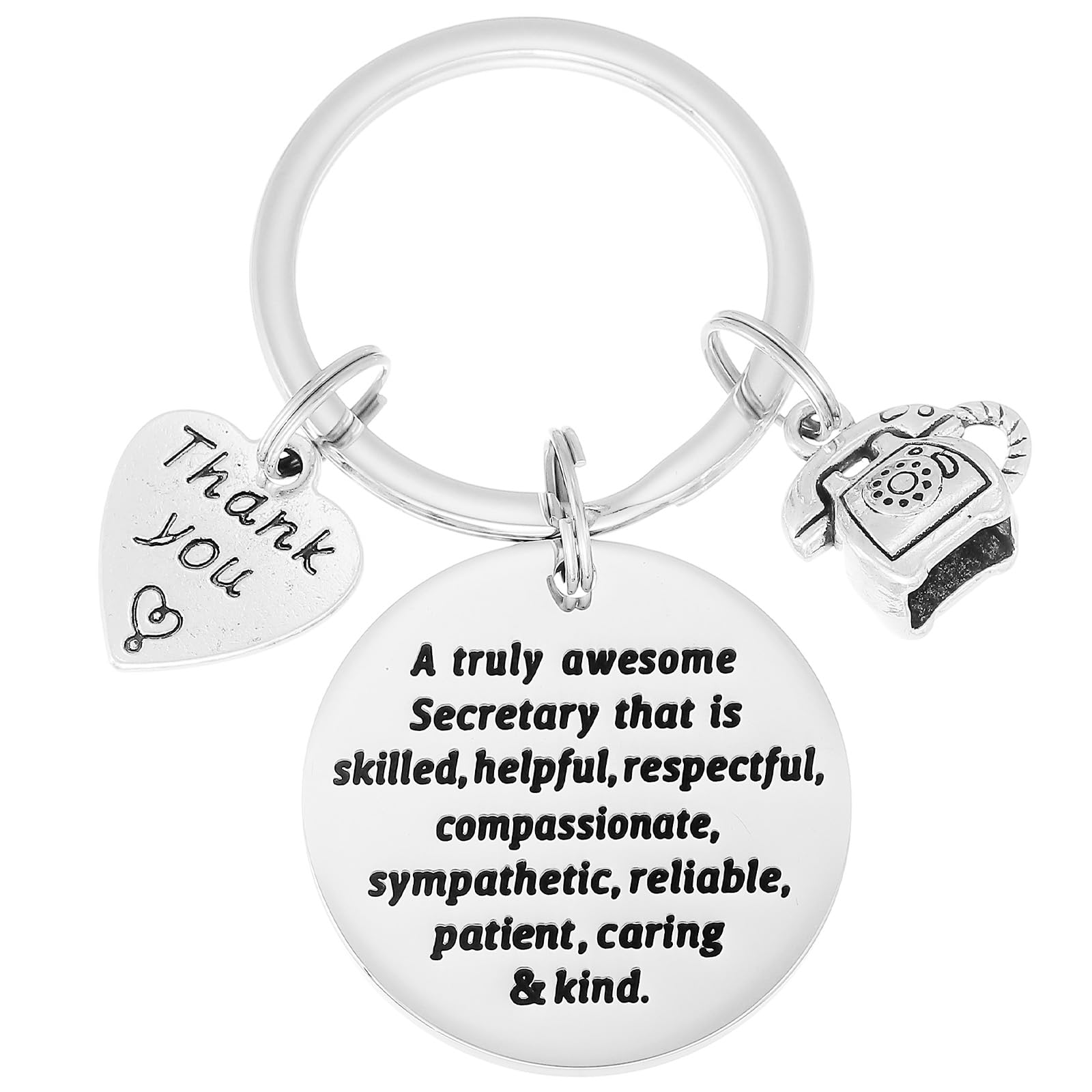 Kivosliviz Secretary Keychain - Medical & School Secretary Gifts