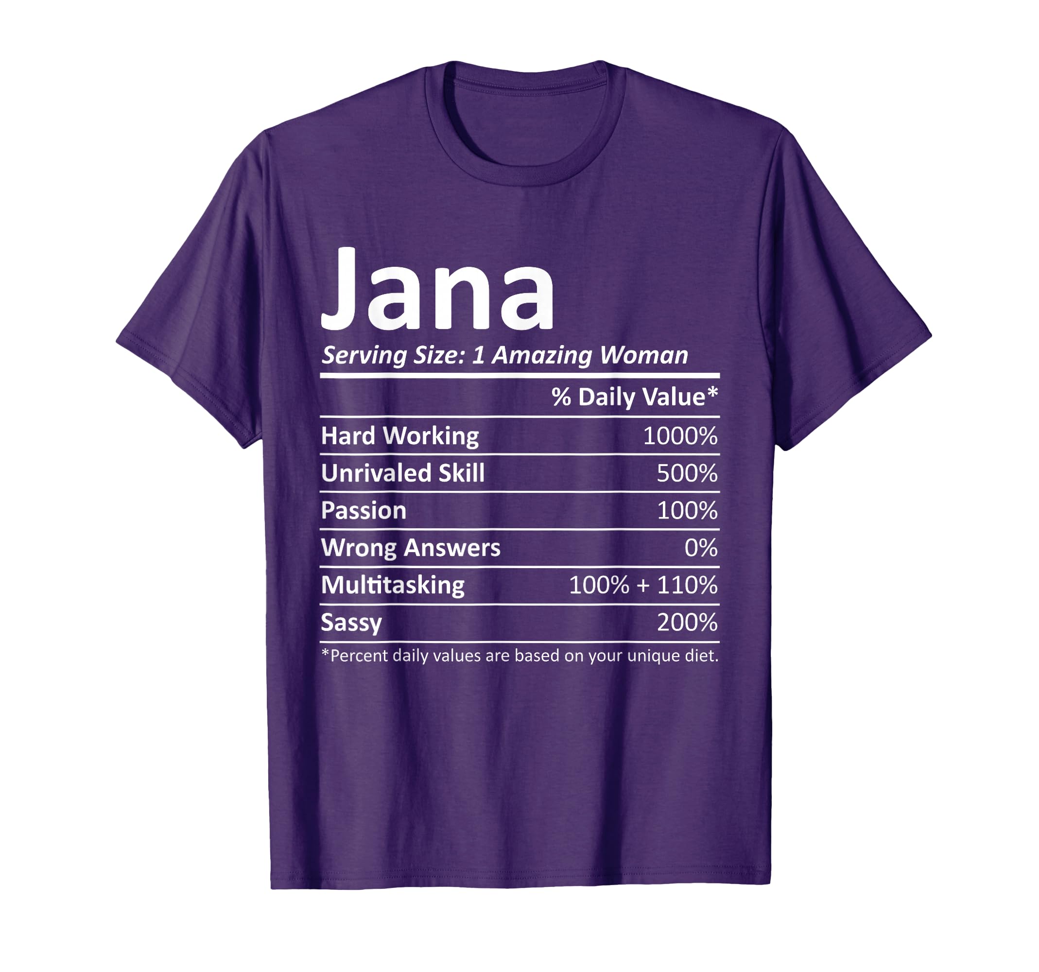 Jana Personalized Name Funny Idea T-Shirt