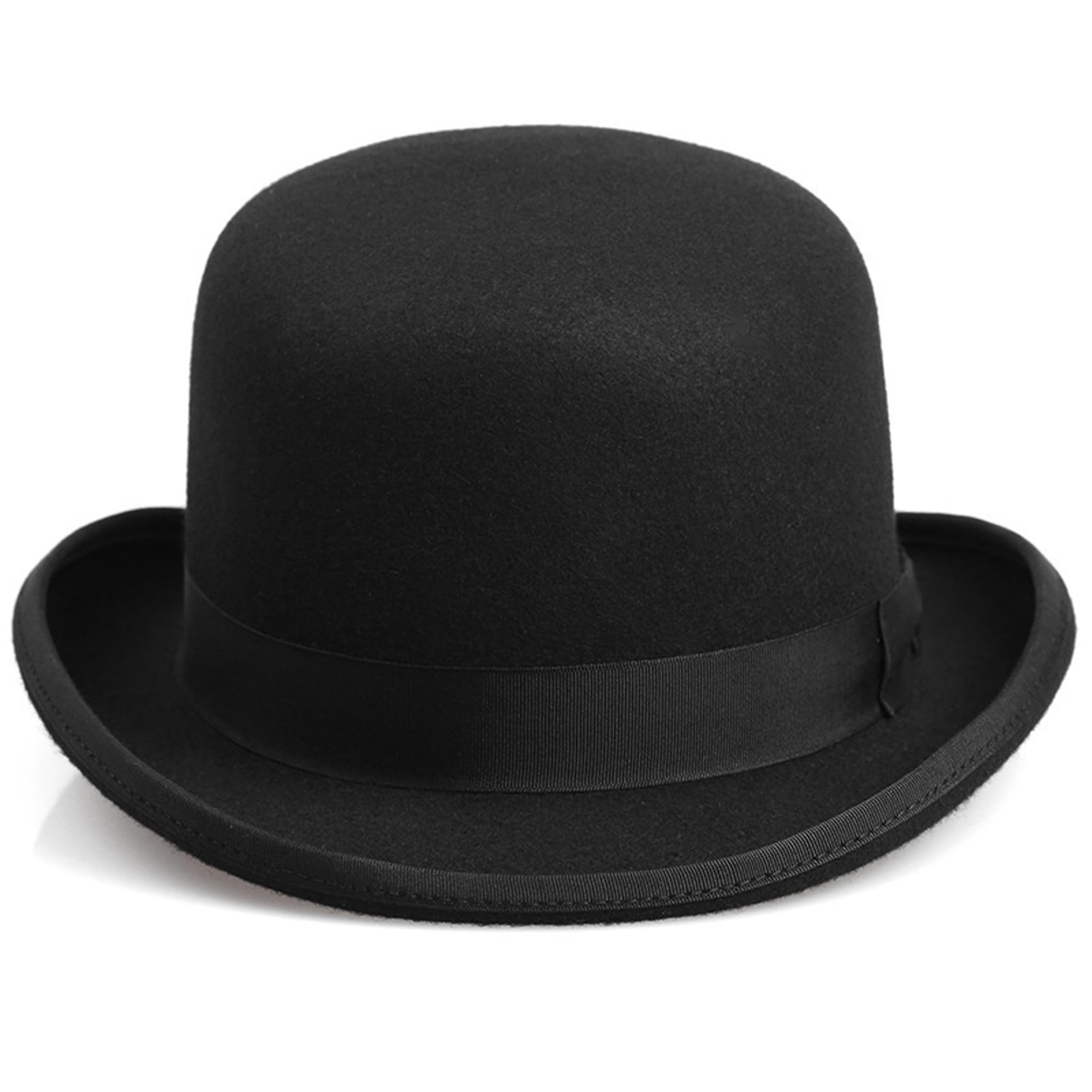 Cappello a bombetta vintage nero per uomo donna, cappello classico con nastro, abito formale per feste a tema, cosplay, abbigliamento quotidiano, occasioni speciali