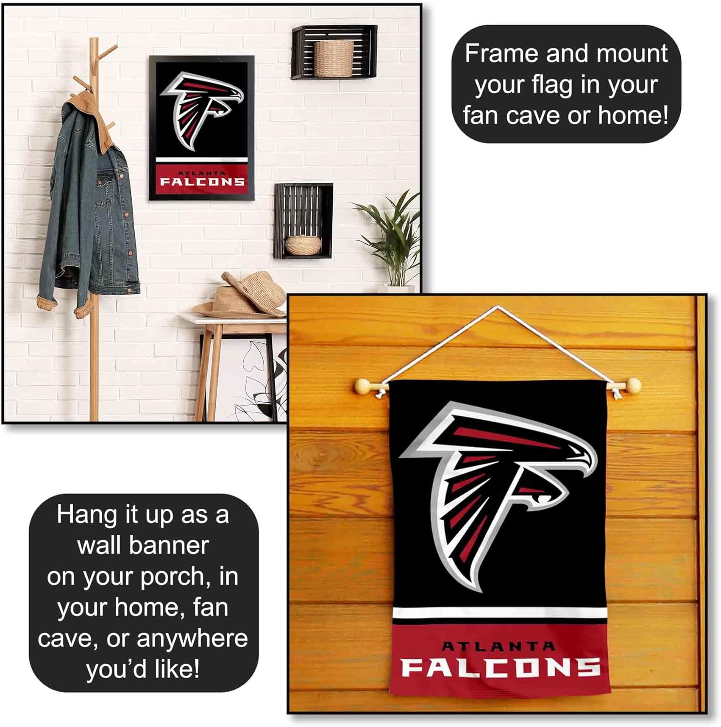 Atlanta Falcons Double Sided Garden Flag - Image 5