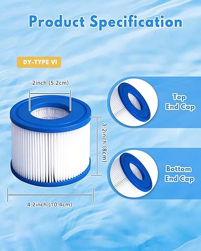 Miniatura 2 de Filtro de bañera de hidromasaje tipo reemplaza 90352E 58323 90427E Filtros inflables para bañera de hidromasaje, filtro de bomba de piscina,