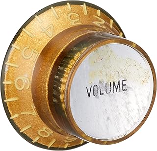 SCUD Hat Knob Metal Top Volume Millimeter Gold/Silver Cap Relic KG-130VS/R