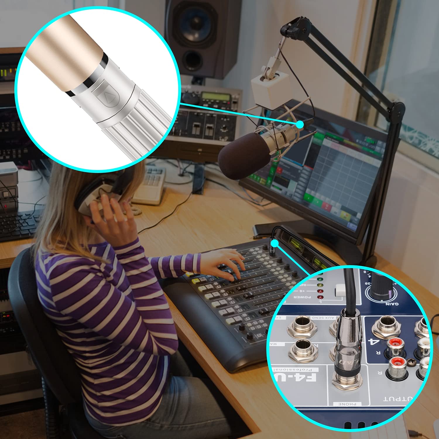 Cavo Audio J&D 3.5mm A RCA - 2.4 Metri, Connettori Oro, Per Altoparlanti, Home Theater E Dispositivi Mobili - Foto 6