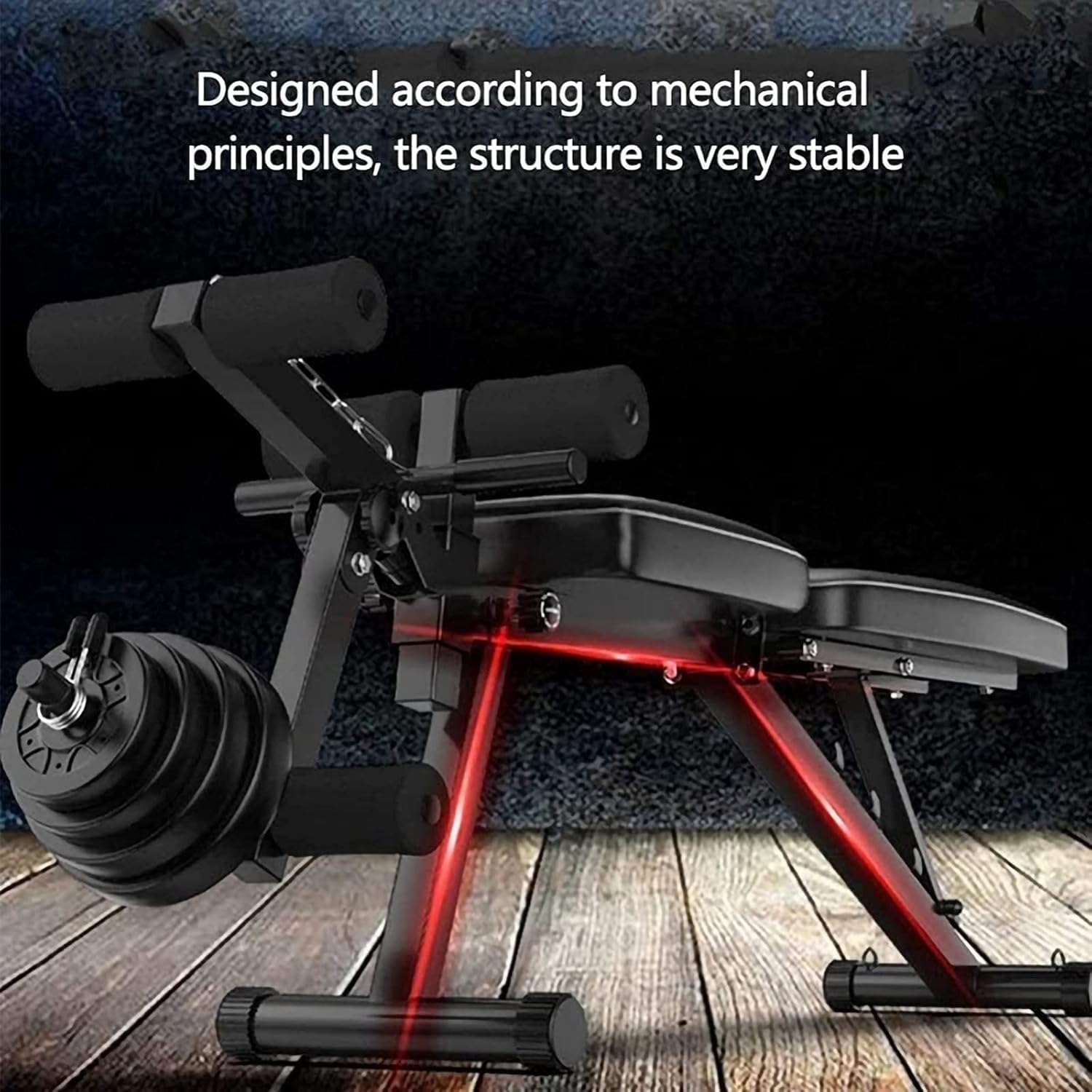 Banc de Musculation Pliable Multifonction – Pour Abdominaux, Extension des Jambes, Curl des Jambes – Dossier Réglable sur 5 Positions – Fitness à Domicile – Homme & Femme