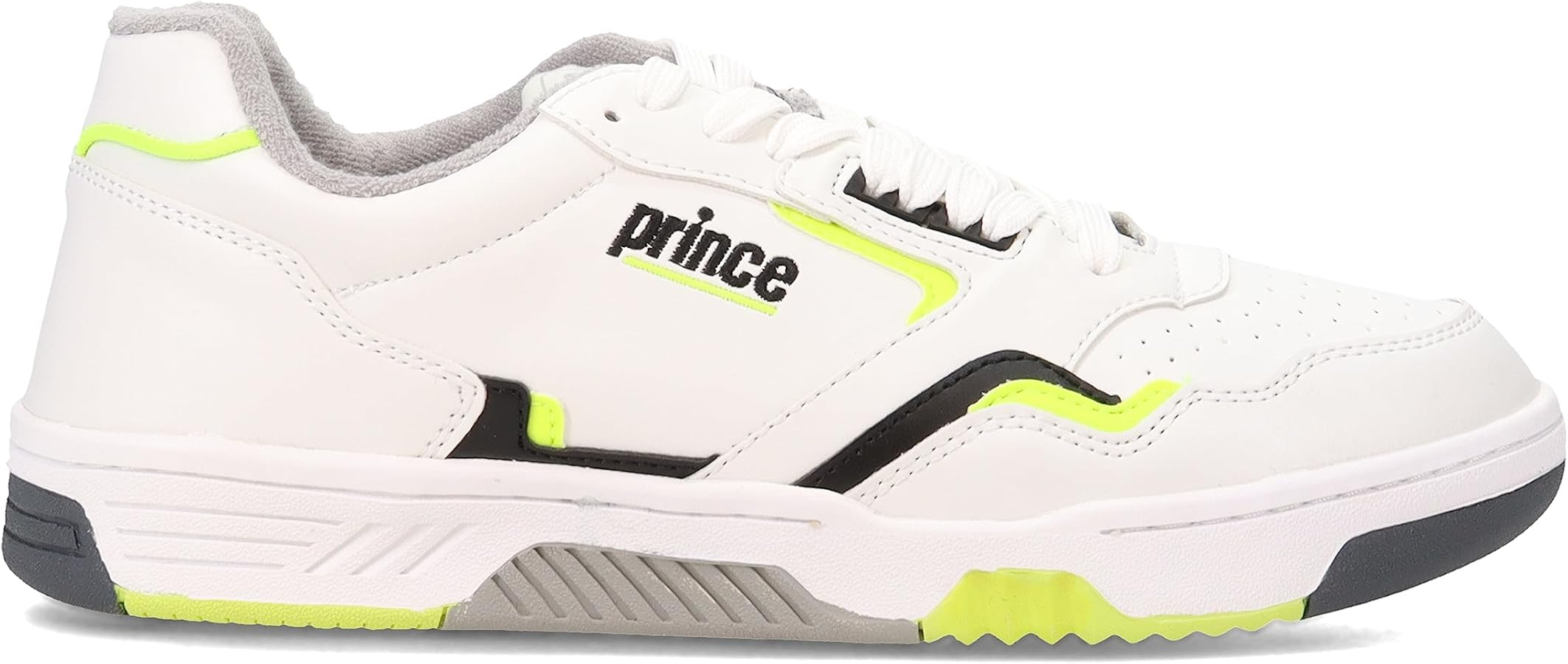 Amazon.com | Prince FST838 White/Neon Lime 12 D (M) | Tennis
