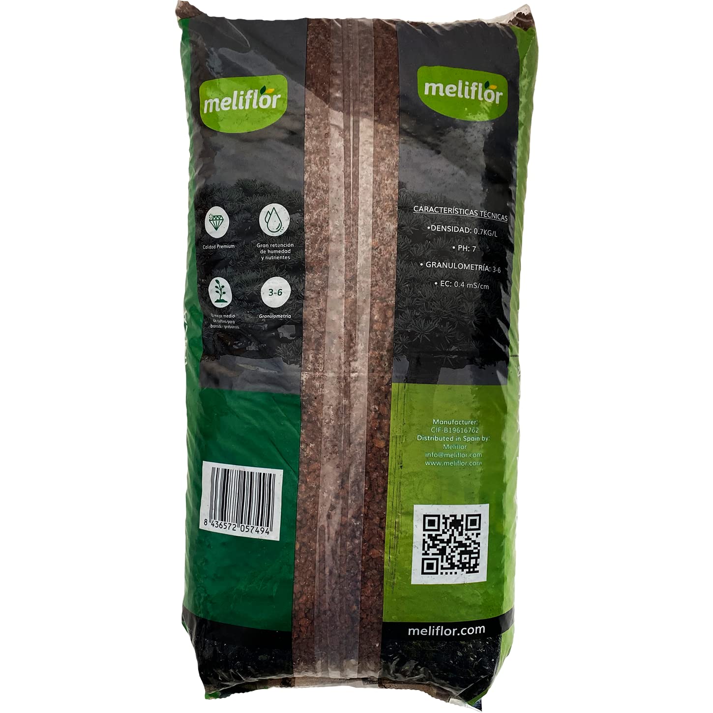 Substrat Pierre Volcanique Melifleur Puzonala Crib Rouge 20L