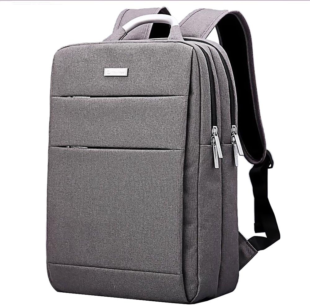Business Laptop Backpack Multi-pockets Outdoor Sports School Shoulder Bag for Men Women Travel Backpack Casual Daypacks Handbag for 15 Inch Laptop Notebook (Grey)