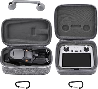 iEago RC Mavic 3 Pro Drone Body Carrying Case + Controller Portable Storage Bag Hard Shell Travel Handbag and Joystick Protection Cover for DJI Mavic 3 Pro with DJI RC (Screen Remote Controller)